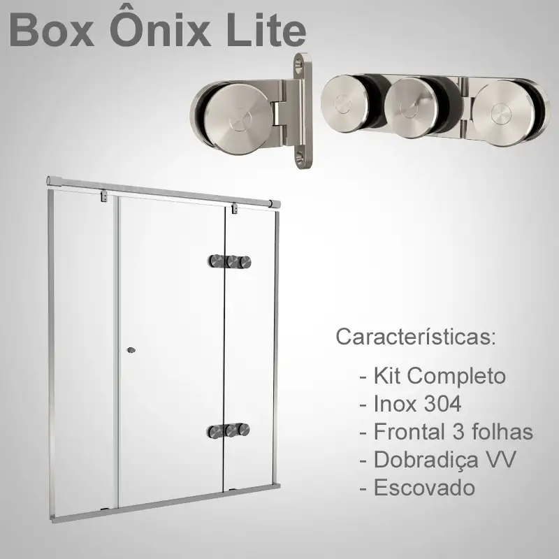 Frontal 3 Folhas Escovado